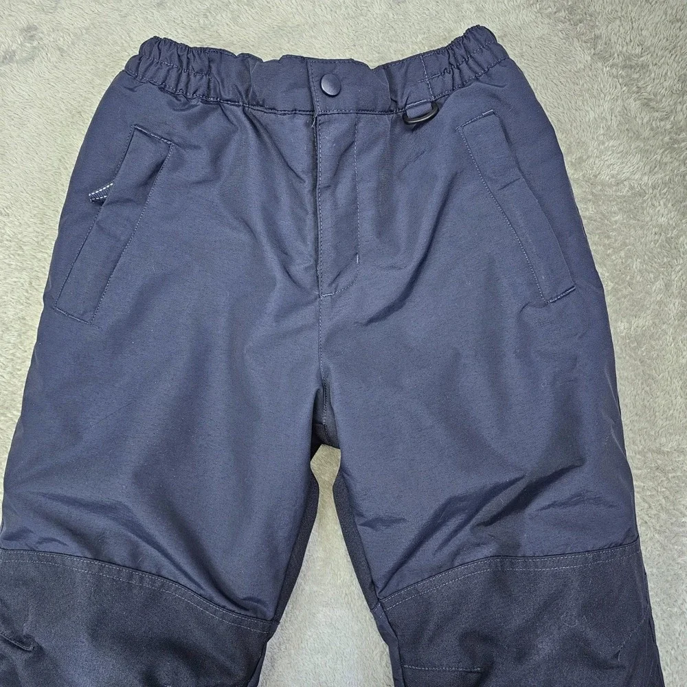 Lands' End Youth Nylon Snow‎ Pants Size 8 Insulated Reinforced Knee Seat Winter